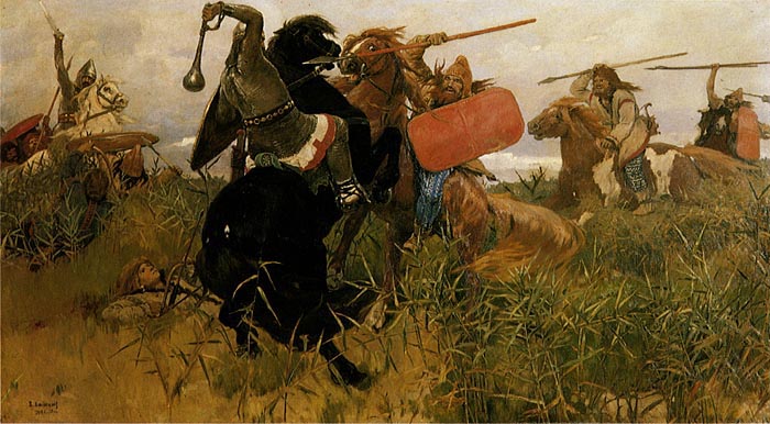 Fight of Scythians and Slavs